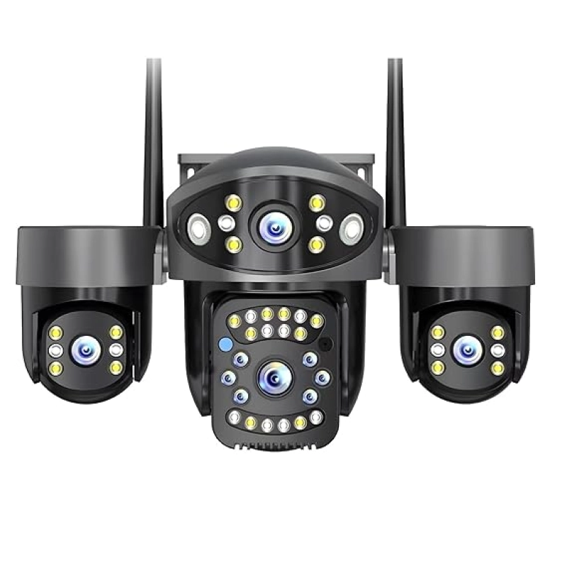 Champion Outdoor Waterproof Three Lens Moving Wi-Fi IP Camera.