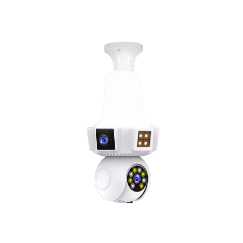 V380pro Bulb Ptz Three Lens WiFi IP Camera.