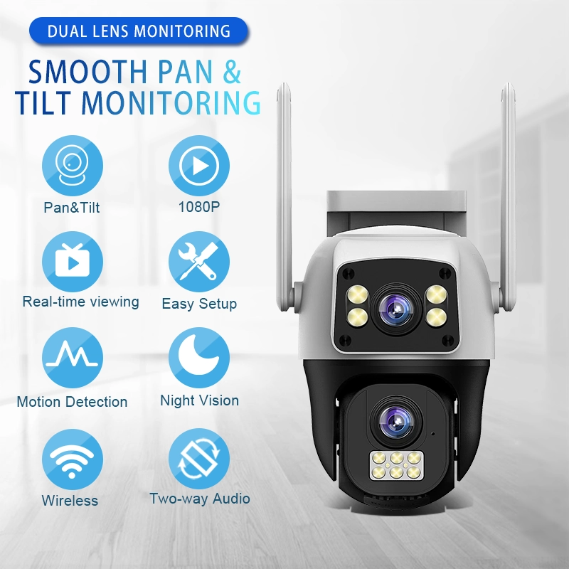 V380pro PTZ Outdoor Dual Lens WiFi IP Camera.