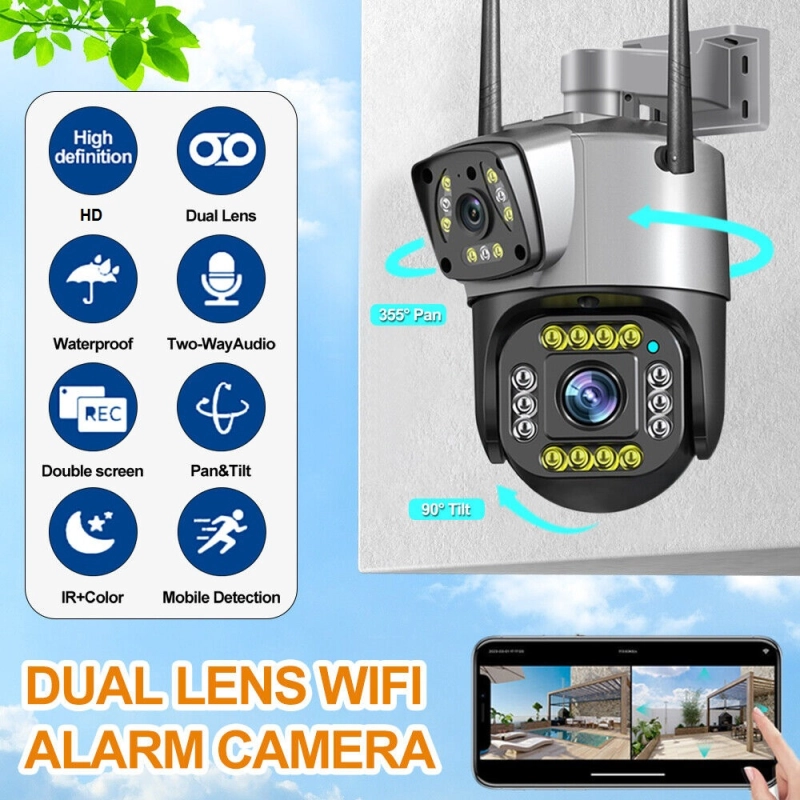 V380pro PTZ Outdoor WaterProof Dual Lens WiFi IP Camera.