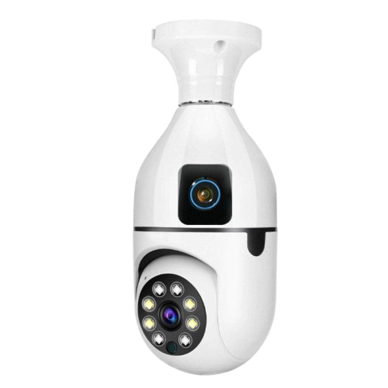 V380pro Bulb Ptz Dual Lens Wi-Fi IP Camera.